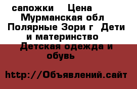 сапожки  › Цена ­ 200 - Мурманская обл., Полярные Зори г. Дети и материнство » Детская одежда и обувь   